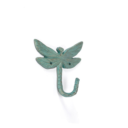 Pisos 5.5 in. Dragonfly Wall Hook, Verdigris PI2456970